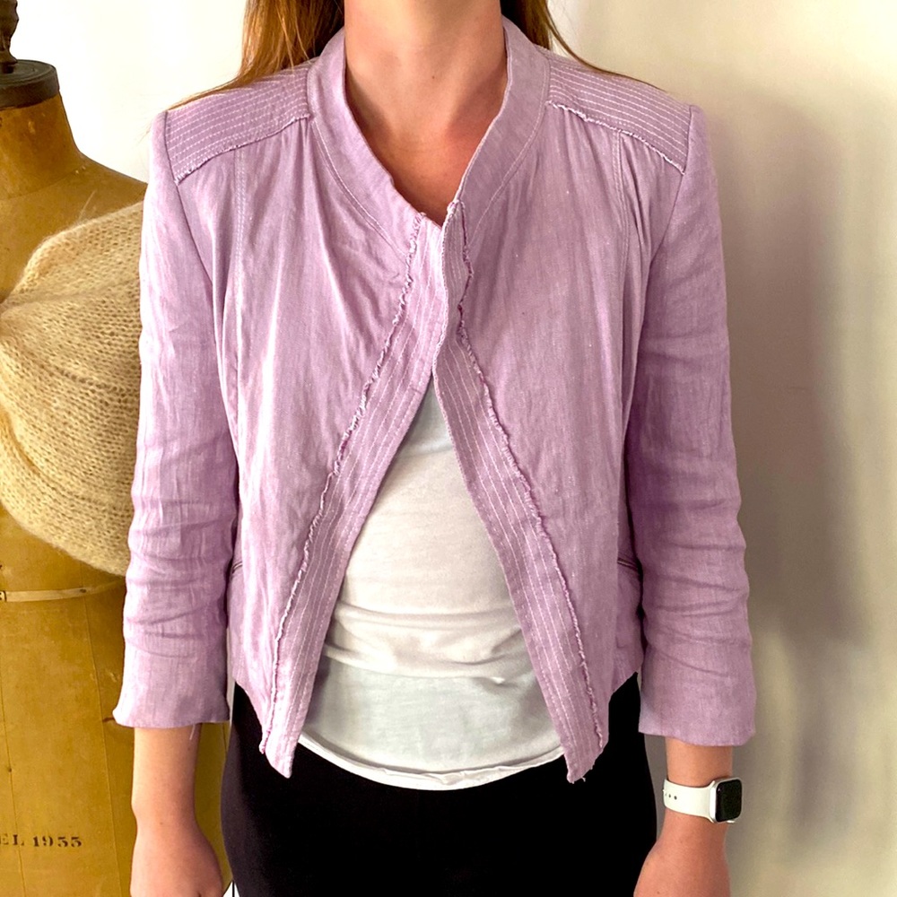 Lilac short cut jacket
